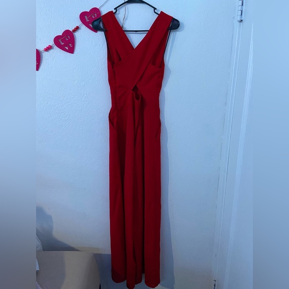 Red Long Romper by Forever 21 - Picture 2 of 4